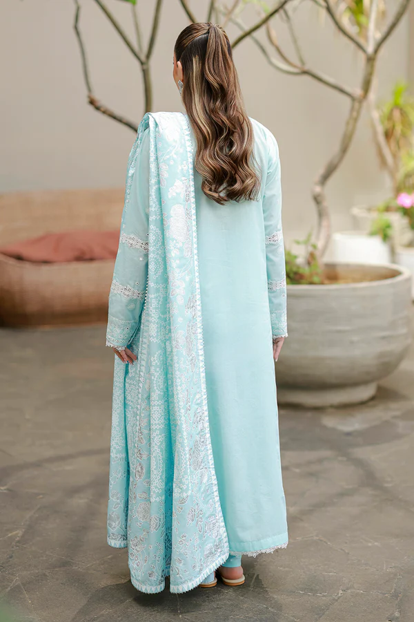 3 Piece Lawn Suit- Embroidered (Pret) - Image 3