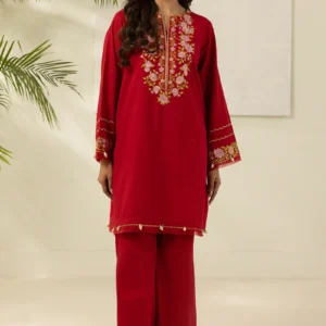 Embroidered Kurta Dupatta Trouser